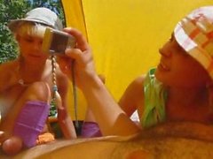 Threesome in a tent