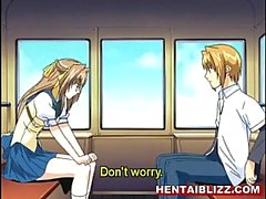 De colegiala Hentai puto duro