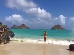 Big butt na praia