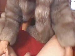 Chelsea in Fur Coat Gives Blowjob