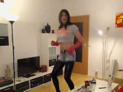 Ragazza Emo Dance calda smocking