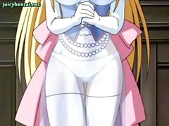 Busty blonde Anime Prinzessin ruft den Arsch durch Monsters gebohrt
