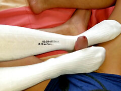 Hd footjob, paja con los pies, footjob