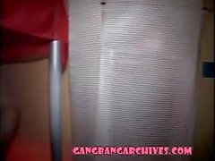 Gangbang Archive 5 guys fucking friends wife while he watche