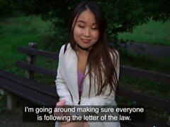 Public Agent Cheeky Asian wants to pay to fuck