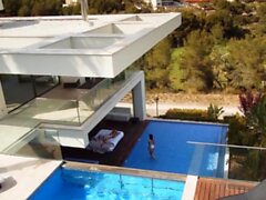 Ginebra Bellucci Has Outdoor Romantic Sex By The Pool -