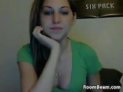 Linda de webcam girl engañar alrededor