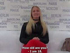 Amatör POV Hardcore med Young Czech Blonde - Euro Casting - Sunporno