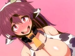 Hentai de vaca - grandes tetas. polla de monstruos