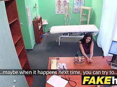 Fake Hospital Shy brunette has explosive orgasms