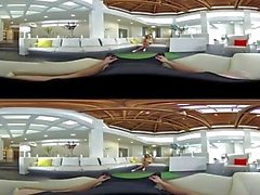 VR Stereoscopic 360 - Cristiana Cinn chupa e fode seu instrutor