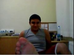 Les gars rectilignes pieds webcam # 456