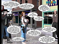 Comic en 3D . Des Six Sisters d'arme à feu . de l'épisode 5