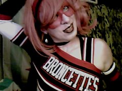 CD Goth Cheerleader Goes For It by VikkiCD16