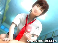 3D japani koulutyttö Runkkaus !