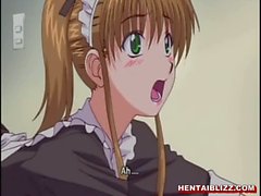 De Hentai doncella con consoladores de su wetpussy la boca y follan