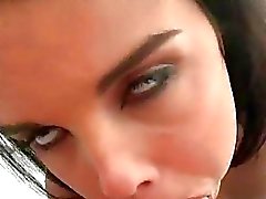 Brunette GF first time anal and facial