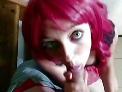 Step-sister suck bro's dick and swallow while parents are playing #POV