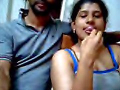 Ajay samt Raveena Indisk webbkameran par