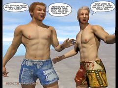 KARL an der Karneval : 3D- Homosexuell szmtag Comic