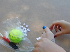 The Winner of the autographed tennis ball