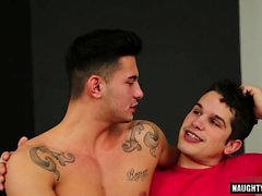 Горячий гей-оральный секс и лица