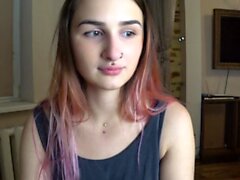 Brünette Solo -Webcam -Masturbation