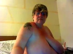 Mature BBW solo sur webcam