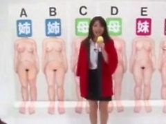 Demostración del show de sexo japonés en la televisión si hermanas desnudas y mamá