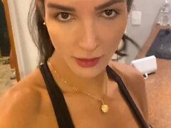 Brünette Solo -Webcam -Masturbation