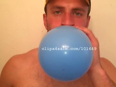 Воздушных шаров фетишистов - Крисом выдувания и Поппинг Шары Видео 1