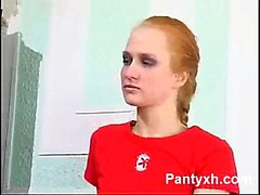 Гладкий цыпленок Pantyhose Вряд Пронизанная