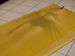 kigurumi vibrating in vacuum bed 2