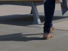 Beautiful Latina Foot modèle de plage