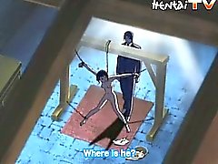 Chicas de Hentai encadenada se la follan en un sótano