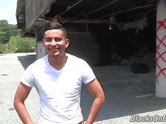 Danny Enriquez Gets His First Ever Black Cock