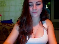 Emo teen Becka solo webcam masturbation