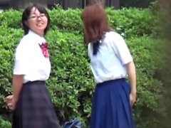 Teens in pissing uniforme