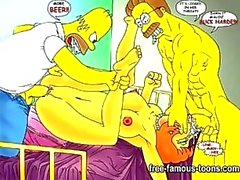 Simpsons hentai paródia pornô