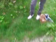 Tight Czech girl fucked in public place