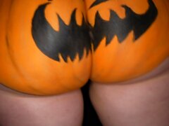 Big Ass Halloween Pumpkin With Abigaiil