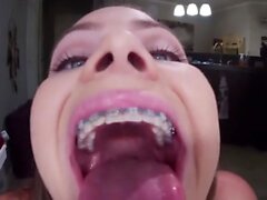 Giantess Eats her Brother over and over